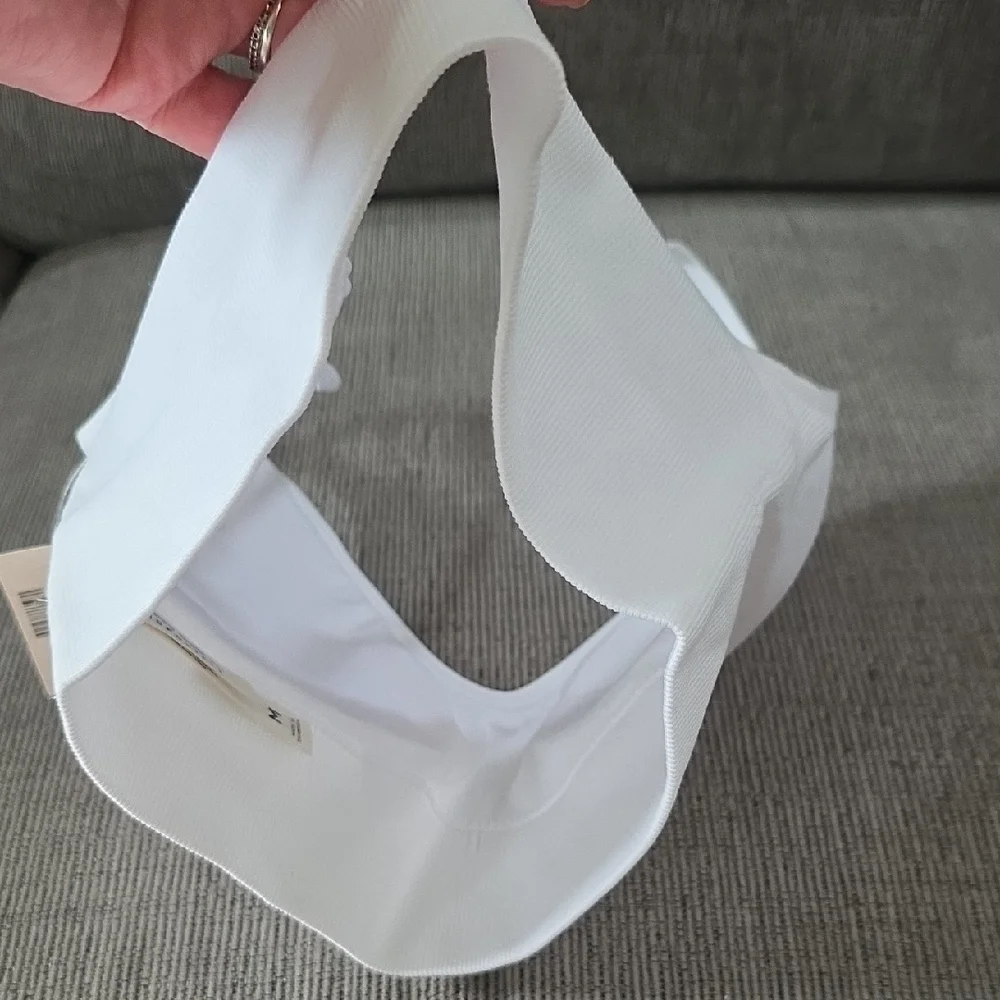 Aeropostale White Bralette With Spaghetti Straps, Seamless, Size Med, NWT - Picture 12 of 15